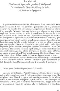 Luca Mazzei L'italiano di legno nello specchio di Hollywood. La ricezione del Pinocchio Disney in Italia tra fascismo e dopoguerra