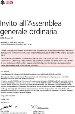 Invito all'Assemblea generale ordinaria - UBS Group SA