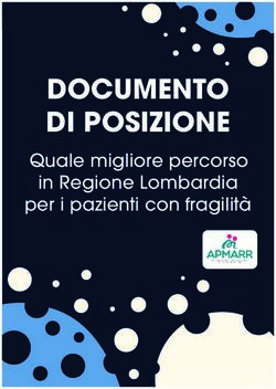 DOCUMENTO DI POSIZIONE - Quale migliore percorso in Regione Lombardia per i pazienti con fragilit&agrave; - Pharmastar