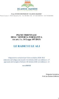 LE RADICI E LE ALI PIANO TRIENNALE DELL' OFFERTA FORMATIVA - Primo IC "De Amicis-Manzoni"