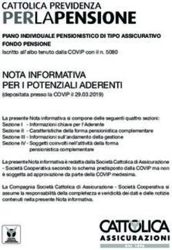 NOTA INFORMATIVA PER I POTENZIALI ADERENTI - (depositata presso la COVIP il 29.03.2019) - Cattolica Assicurazioni