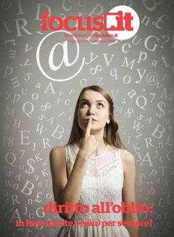 Focus .it - diritto all'oblio: in Rete niente è (più) per sempre? - Cnr