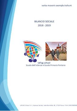 BILANCIO SOCIALE 2018 2019 - verba movent exempla trahunt - La Flag