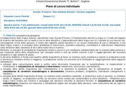 Istituto Co pre sivo Statale C. Battisti - Cogliate - Cogliate Piano di Lavoro ...