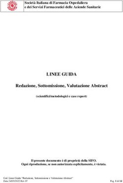 LINEE GUIDA Redazione, Sottomissione, Valutazione Abstract