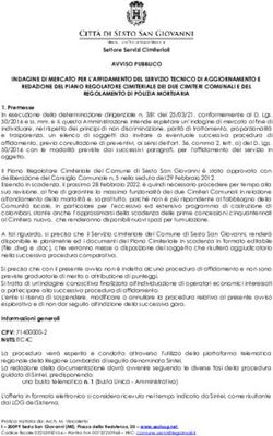 AVVISO PUBBLICO INDAGINE DI MERCATO PER L'AFFIDAMENTO DEL SERVIZIO TECNICO DI AGGIORNAMENTO E REDAZIONE DEL PIANO REGOLATORE CIMITERIALE DEI DUE ...