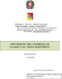 DOCUMENTO DEL CONSIGLIO DI CLASSE 5 AS LICEO SCIENTIFICO