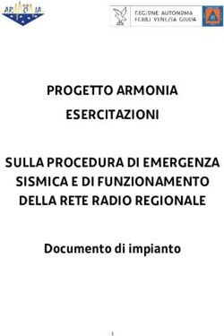 PROGETTO ARMONIA ESERCITAZIONI SULLA PROCEDURA DI EMERGENZA SISMICA E DI FUNZIONAMENTO DELLA RETE RADIO REGIONALE - Documento di impianto