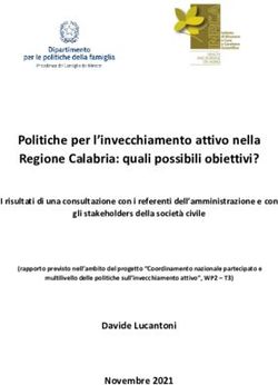 Politiche per l'invecchiamento attivo nella Regione Calabria: quali possibili obiettivi?