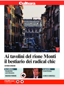 Ai tavolini del rione Monti il bestiario dei radical chic - Cultura - CONVÒGLIO