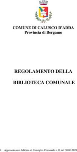 REGOLAMENTO DELLA BIBLIOTECA COMUNALE - COMUNE DI CALUSCO D'ADDA Provincia di Bergamo - Comune di Calusco ...