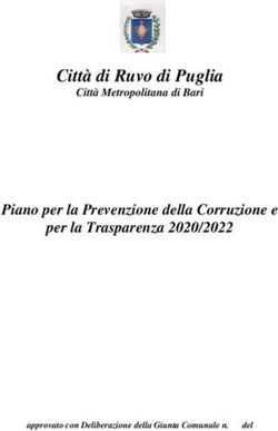 Citt&agrave; di Ruvo di Puglia - Piano per la Prevenzione della Corruzione e per la Trasparenza 2020/2022