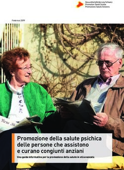 Promozione della salute psichica delle persone che assistono e curano congiunti anziani - Una guida informativa per la promozione della salute in ...