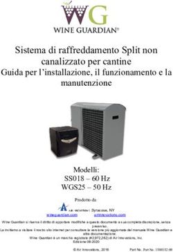 Sistema di raffreddamento Split non canalizzato per cantine - Wine Guardian