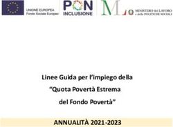 Linee Guida per l'impiego della "Quota Povertà Estrema del Fondo Povertà" - ANNUALITÀ 2021-2023