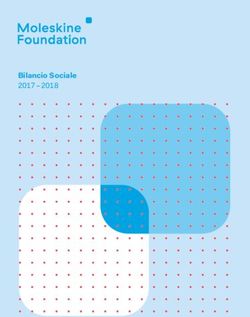 Bilancio Sociale 2017 2018 - Moleskine Foundation