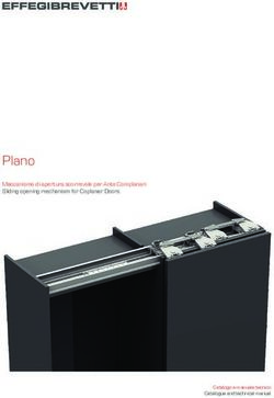 Plano Meccanismo di apertura scorrevole per Ante Complanari Sliding opening mechanism for Coplanar Doors