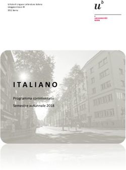 Programma commentato Semestre autunnale 2018 - Istituto di Lingua e Letteratura italiana Länggassstrasse 49 3012 Berna - Universität Bern