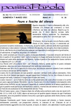 Paura e fascino del silenzio - Rho