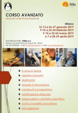 CORSO AVANZATO Secondo Linee Guida Nazionali - DogBliss