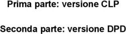 Prima parte: versione CLP Seconda parte: versione DPD