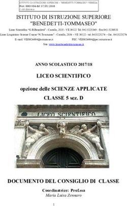LICEO SCIENTIFICO ISTITUTO DI ISTRUZIONE SUPERIORE "BENEDETTI-TOMMASEO"