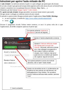 Istruzioni per aprire l'aula virtuale da PC