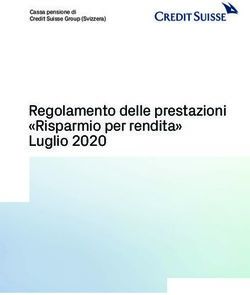 Regolamento delle prestazioni "Risparmio per rendita" Luglio 2020 - Cassa pensione di Credit Suisse Group (Svizzera) - Credit Suisse Pensionskasse