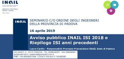 Avviso pubblico INAIL ISI 2018 e Riepilogo ISI anni precedenti - SEMINARIO C/O ORDINE DEGLI INGEGNERI DELLA PROVINCIA DI PADOVA 16 aprile 2019 ...