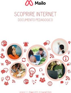 SCOPRIRE INTERNET DOCUMENTO PEDAGOGICO - versione 1.1 - Maggio 2019 - Copyright Mailo
