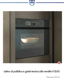 Listino al pubblico e guida tecnica alla vendita V-ZUG - Gennaio 2016