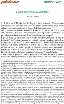 Giudicedonna.it Numero1/2019 - L'Europa declinata al femminile