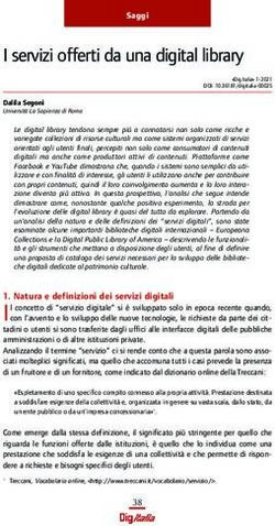 I servizi offerti da una digital library