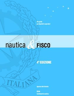 Nautica & FISCO 4ª EDIZIONE - Una guida per diportisti e operatori - Agenzia delle Entrate