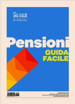 Pensioni GUIDA FACILE - GLI SPECIALI