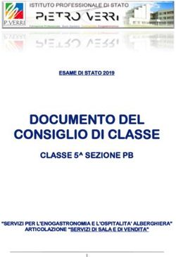 DOCUMENTO DEL CONSIGLIO DI CLASSE - CLASSE 5 SEZIONE PB ESAME DI STATO 2019 - "SERVIZI PER L'ENOGASTRONOMIA E L'OSPITALITA' ALBERGHIERA" - IPC ...