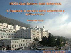 IRCCS Casa Sollievo della Sofferenza "L'Ospedale al servizio della collettivit&agrave; e dell'avvocato" - Domenico Crupi - Brescia, 15 aprile 2011