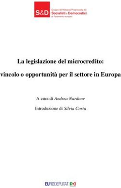 La legislazione del microcredito: vincolo o opportunità per il settore in Europa - A cura di Andrea Nardone Introduzione di Silvia Costa