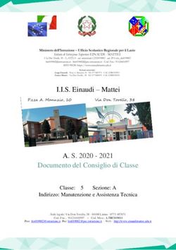 I.I.S. Einaudi - Mattei - A. S. 2020 - 2021 Documento del Consiglio di Classe - IIS Einaudi-Mattei