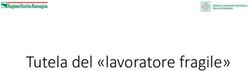 Tutela del "lavoratore fragile" - Regione Emilia-Romagna