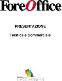 PRESENTAZIONE Tecnica e Commerciale