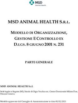 MSD ANIMAL HEALTH S.R.L - MODELLO DI ORGANIZZAZIONE, MSD Animal Health Italia