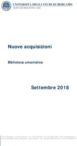 Nuove acquisizioni Settembre 2018 - UniBg