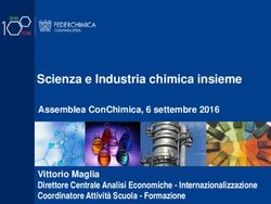 Scienza e Industria chimica insieme - Assemblea ConChimica, 6 settembre 2016 Vittorio Maglia Direttore Centrale Analisi Economiche ...