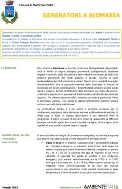 GENERATORI A BIOMASSA - Comune di Monte San Pietro