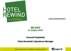 MILANO 21 Giugno 2018 Unusual Hospitality Fabio Rocchetti | Operations Manager - Hotel Rewind