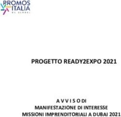 PROGETTO READY2EXPO 2021 - MANIFESTAZIONE DI INTERESSE MISSIONI IMPRENDITORIALI A DUBAI 2021 - Camera di Commercio di ...