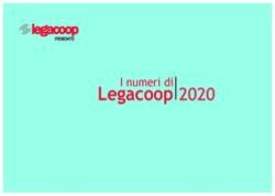Legacoop 2020 I numeri di - Legacoop Piemonte