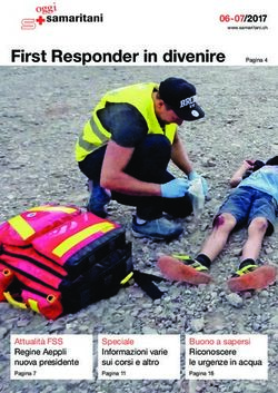 First Responder in divenire 06-07/2017