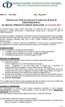 FISIOTERAPISTA SCADENZA PRESENTAZIONE DOMANDE 21 LUGLIO 2017 - Auxilium Vitae
